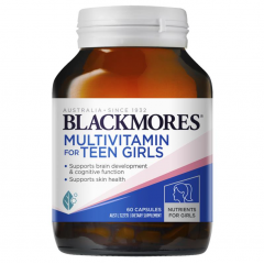 Blackmores 青少年 女孩 复合维生素 脑黄金 补脑...