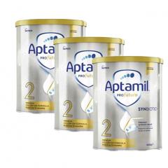 Aptamil 【3罐包邮】新白金版 爱他美 婴儿奶粉 2段 P2 3罐总价 900g